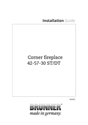 Brunner CORNER FIREPLACE 42/57/30 DT Installation Manual