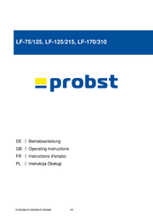 probst LEVELFIX LF-75/125 Operating Instructions Manual