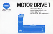 Minolta MOTOR DRIVE 1 Owner's Manual