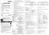 Omron ZN-A4105D Instruction Sheet