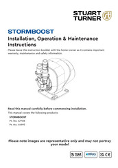 Stuart Turner STORMBOOST Installation, Operation & Maintenance Instructions Manual