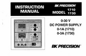 BK Precision 1710 Instruction Manual