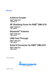 Rohde & Schwarz 1200.1205.02 Manual