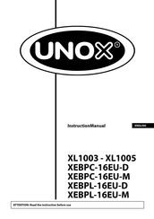 Unox XL1004 Instruction Manual