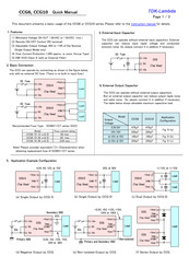 Tdk-Lambda CCG6 Series Quick Manual