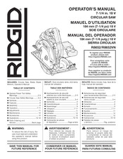 RIDGID R8652 Operator's Manual