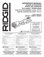 RIDGID JobMax R8621VN Operator's Manual