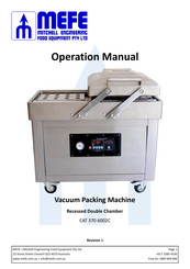 MEFE CAT 370 6002C Operation Manual
