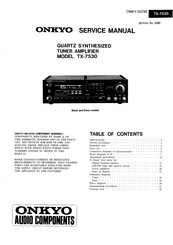 Onkyo TX-7530 Service Manual