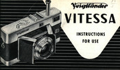VOIGTLANDER Vitessa Instructions For Use Manual