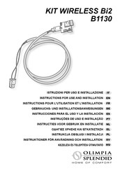 Olimpia splendid B1130 Instructions For Use And Installation