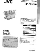 JVC GR-SXM38U Instructions Manual