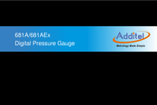 Additel ADT681AEx User Manual