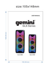Gemini GLS-880 User Manual