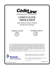 Pentair CodeLine E8S/SP User Manual