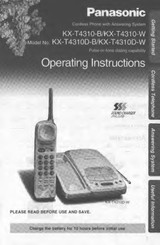 Panasonic KX-T4310D-W Operating Instructions Manual