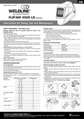 Lincoln Electric WELDINE FLIP'AIR 4500 LS Instructions For Safety, Use And Maintenance