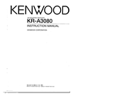 Kenwood KR-A3080 Instruction Manual