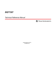 Texas Instruments BQ77307 Technical Reference Manual