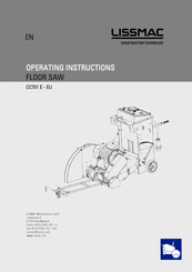 Lissmac COMPACTCUT 701 E Operating Instructions Manual