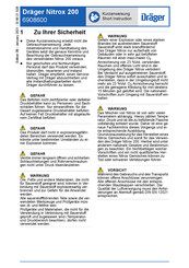 Dräger 6908600 Short Instruction