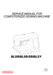 Baby Lock BLSR-EB Service Manual