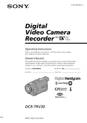 SONY ハンディーカム　DCR-TRV30　取説付 Sony DCR-TRV30 - Digital Video Camera Recorder Manuals