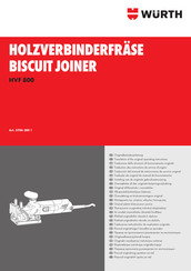 Würth 5706 200 1 Original Operating Instructions