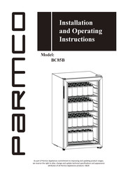 Parmco BC85B Installation And Operating Instructions Manual
