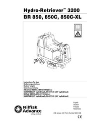 Nilfisk-Advance BR 850 Instructions For Use Manual