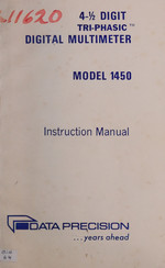 DATA PRECISION 1450 Instruction Manual