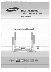 Samsung HTDS1860 Instruction Manual