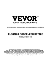 VEVOR PY0805-WD Manual