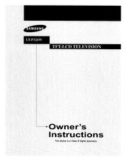 Samsung LT-P326 Owner's Instructions Manual