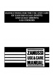 Zanussi GC9557 Instructions For The Use And Care