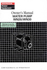 Honda WN30 Owner's Manual