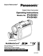 Panasonic Palmcorder PV-DV401 Operating Instructions Manual