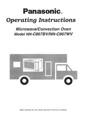 Panasonic NNC867BV - MICROWAVE/CONV.OVEN Operating Instructions Manual