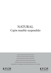 KRION NATURAL Pre-Installation And Installation Manual