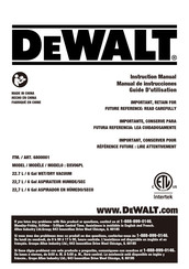 DeWalt DXV06PL Instruction Manual