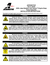 Aeromotive 00684980013054 Installation Instructions Manual