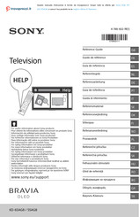 Sony BRAVIA OLED KD-65AG8 Reference Manual