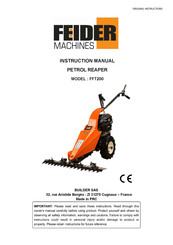Feider Machines FFT200 Instruction Manual