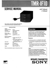 Sony TMR-IF10 Service Manual