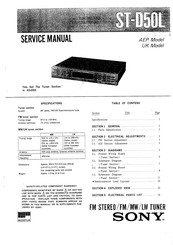 Sony ST-D50L Service Manual