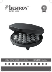 Bestron BLACK LABEL ABWM300BL Instruction Manual