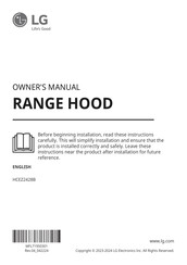 LG HCEZ2428B Owner's Manual