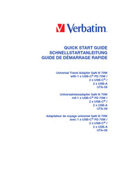 Verbatim UTA-09 Quick Start Manual