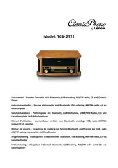 LENCO Classic Phono TCD-2551WD User Manual