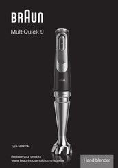 Braun MultiQuick 9 MQ9175XL Manual